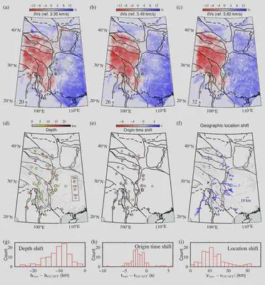 Inverted Rayleigh wave phase velocity and earthquake centroid parameters